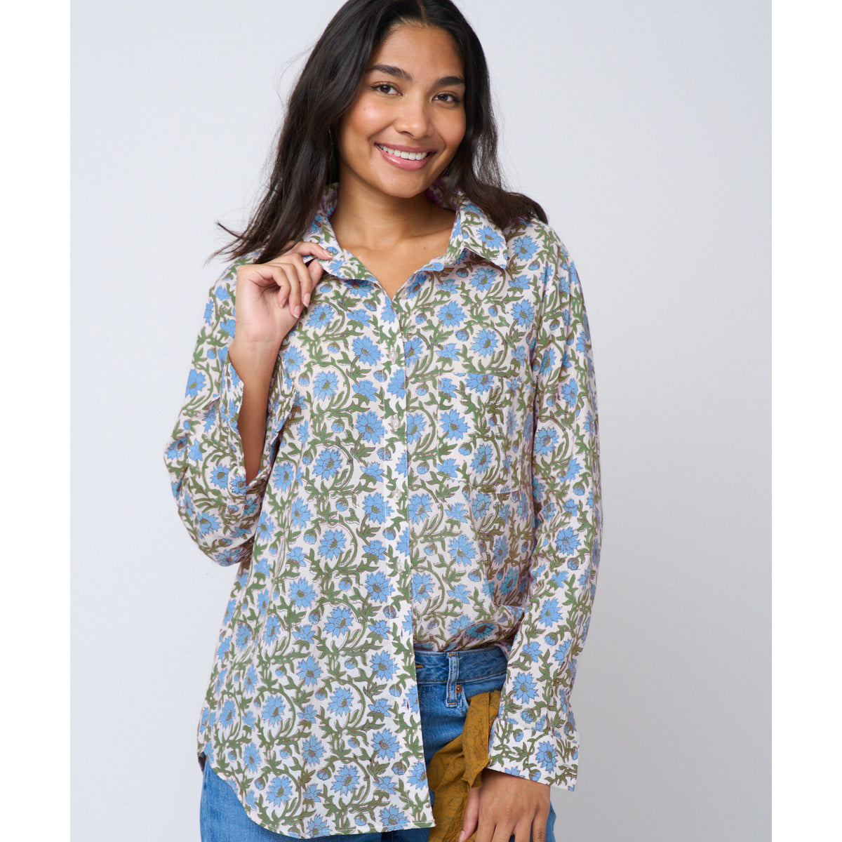 ... and for Good Boyfriend Long Sleeve Shirt- Darlington Floral