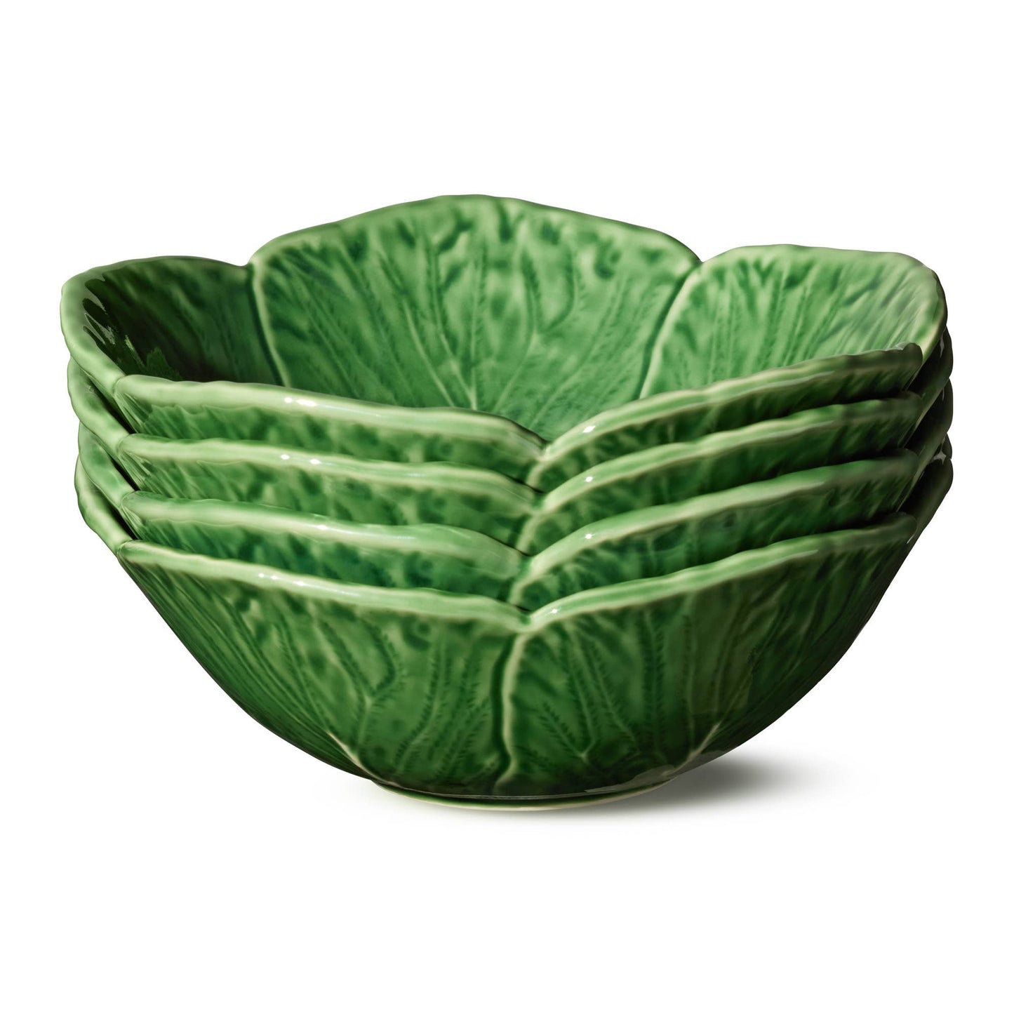 Le Jardin Cabbage 3-D Cereal Bowl - Set of 4