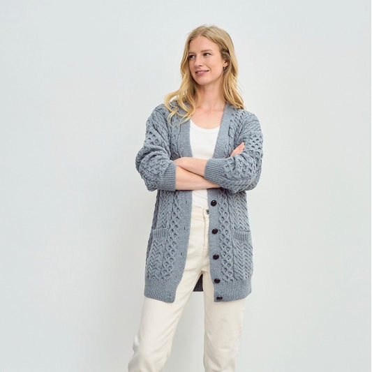 Delphi Blue Grey Cardigan