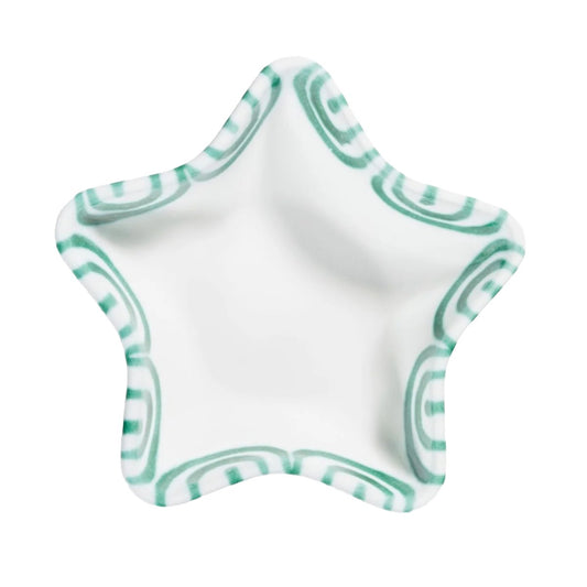 Dizzy Green Star Dish 5.5"