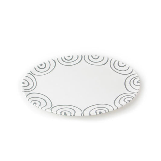 Dizzy Grey Medium Oval Platter 13"