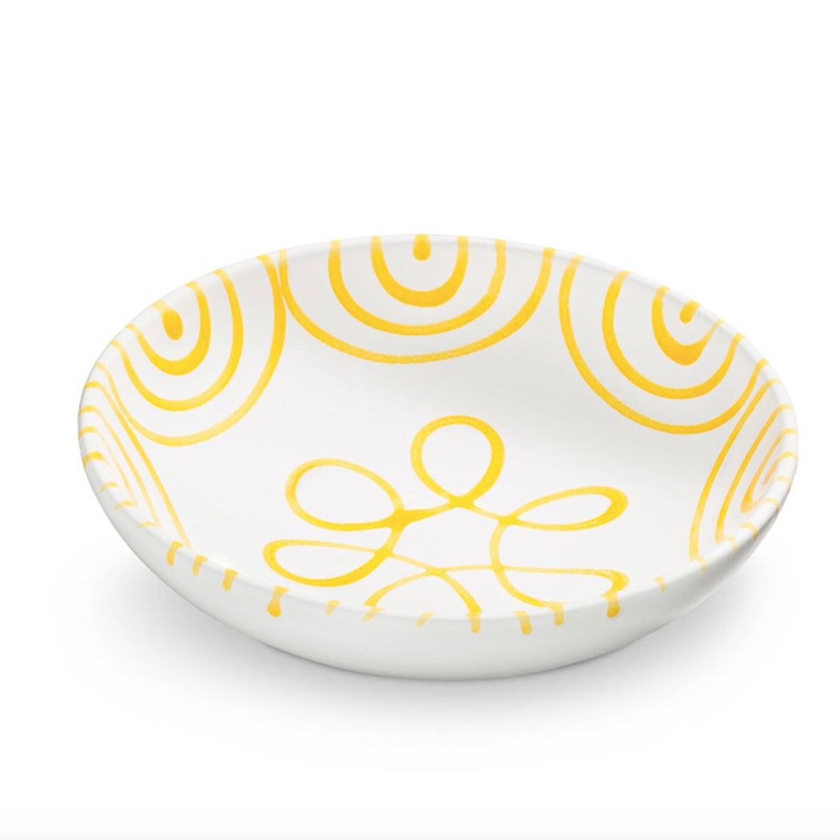 Gmundner Keramik Dizzy Yellow Coupe Bowl 6.7"