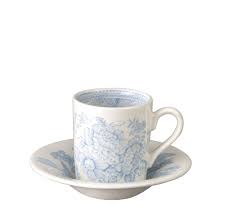 Blue Asiatic Pheasants Espresso Cup & Saucer