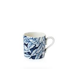 Blue Hibiscus Small Coffee Can Mug