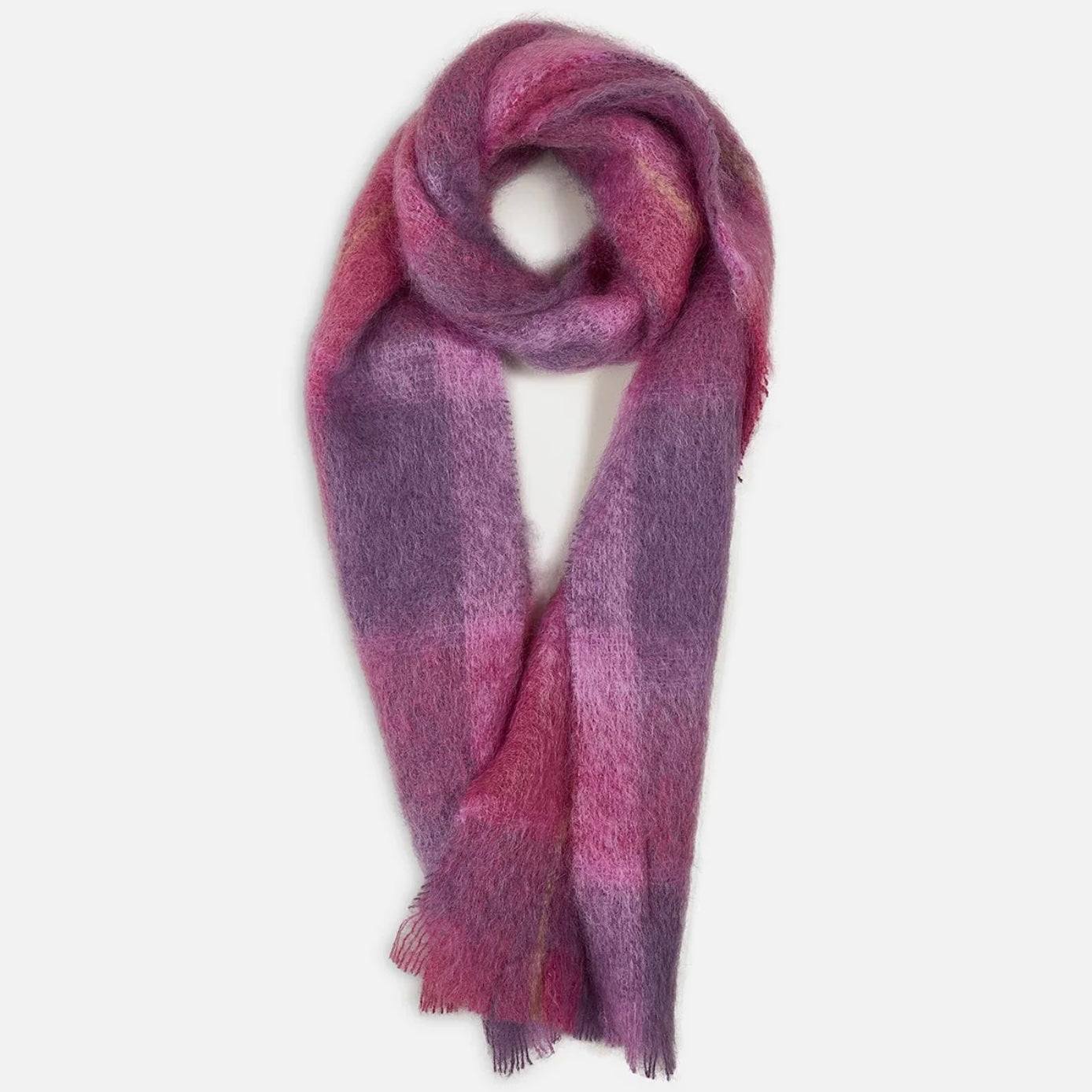 Cushendale Drumin Mohair XL Scarf - Berry