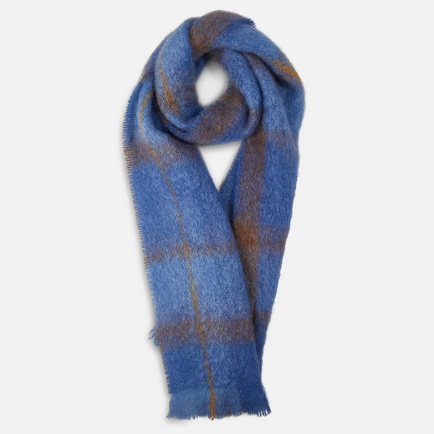 Cushendale Drumin Mohair XL Scarf - Bluebird