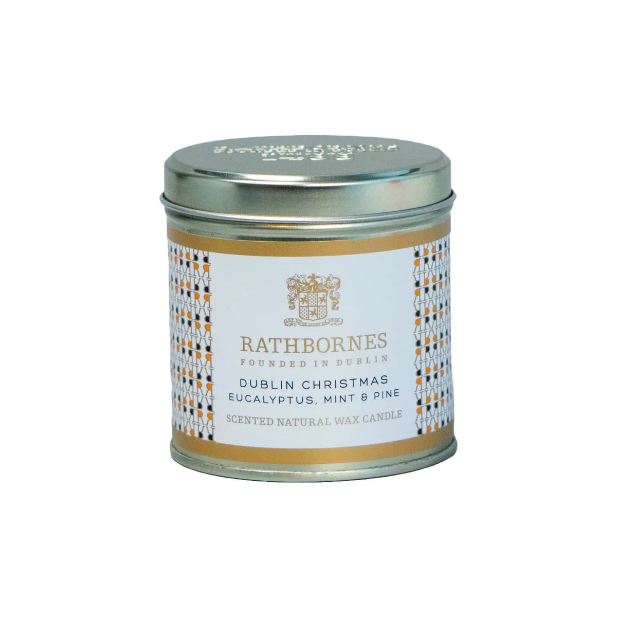 Rathbornes Christmas Scented Natural Wax Candle Tin