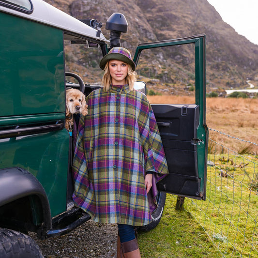 Mucros Weavers Dunloe Women's Cape - Green