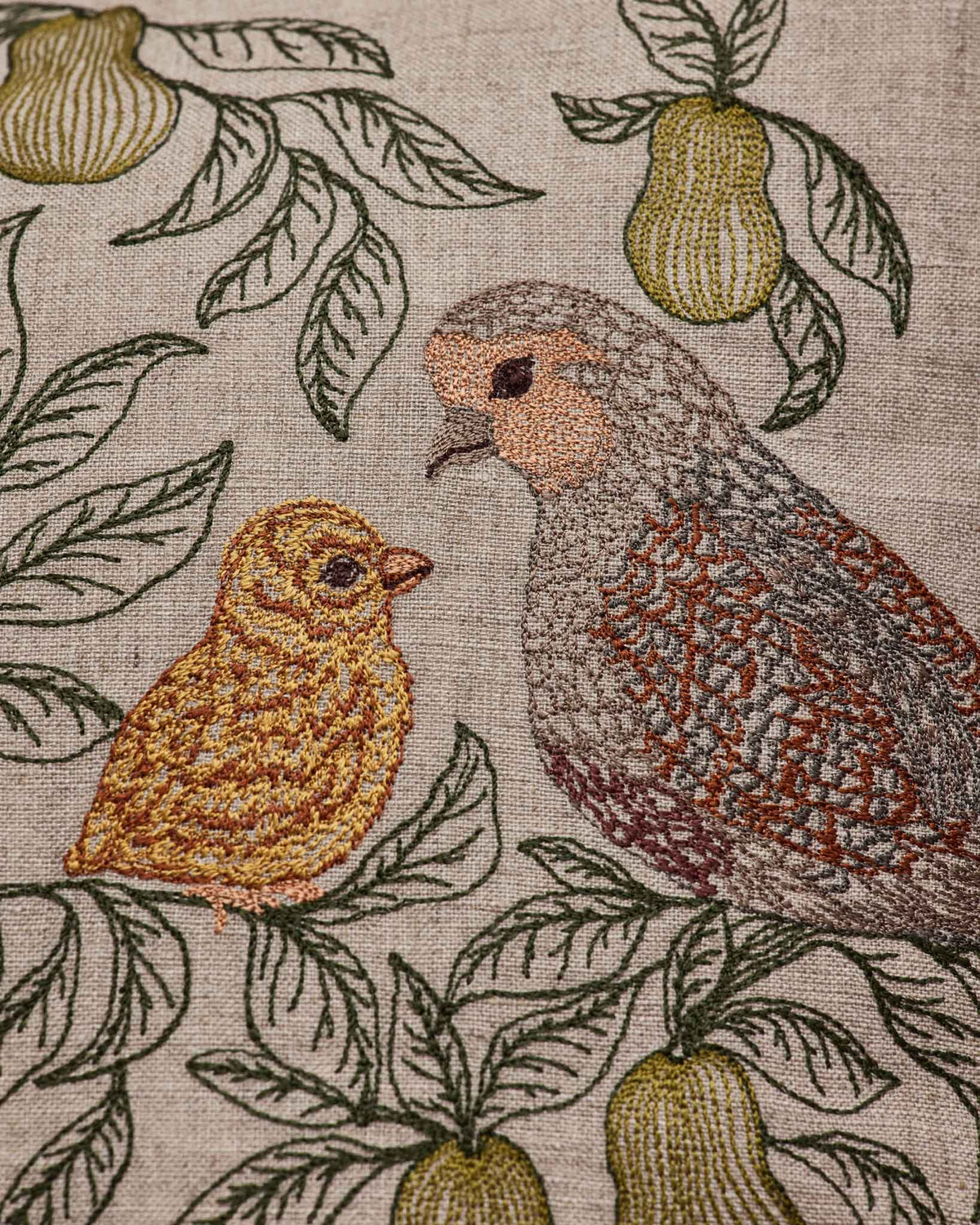 Coral & Tusk - Partridge in a Pear Tree Pillow with Insert
