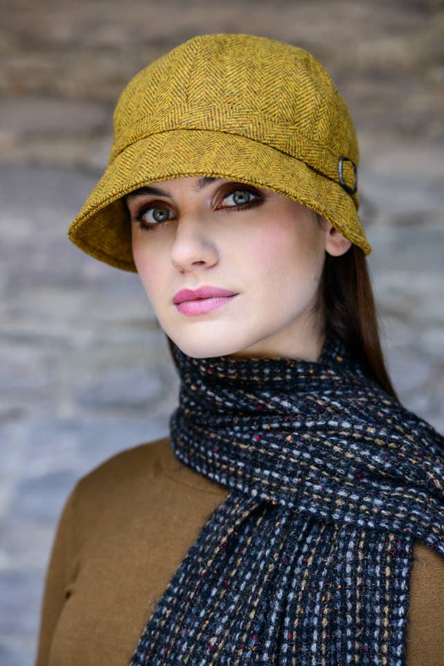 Mucros Weavers Flapper Hat - Mustard
