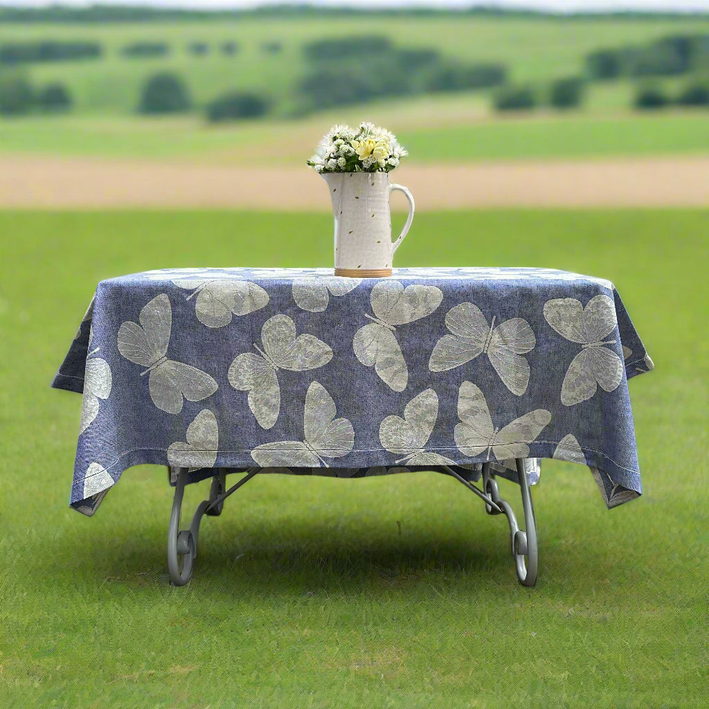 Tessitura Pardi Fauna Tablecloth - Royal Blue 68" x 68" (1 in stock)