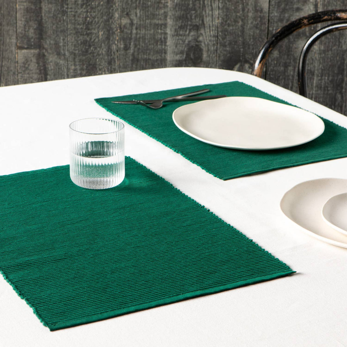 Spectrum Cotton Placemat Spruce Green Set/4