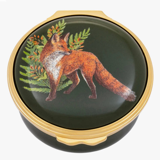 Woodland Wildlife Fox Enamel Box