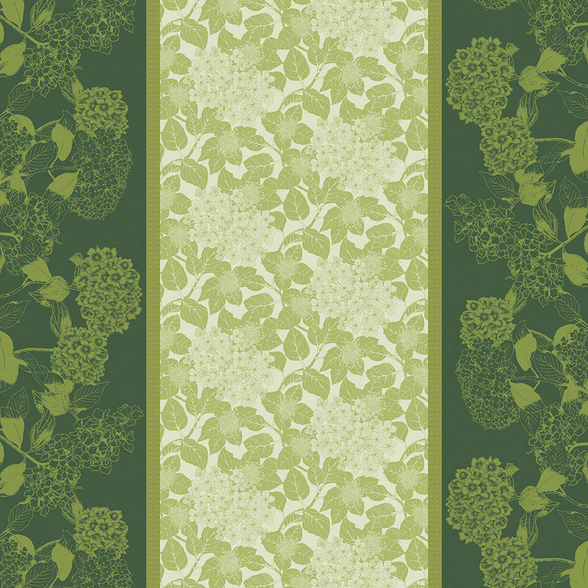 Mille Hortensias Vert 71x98 Tablecloth