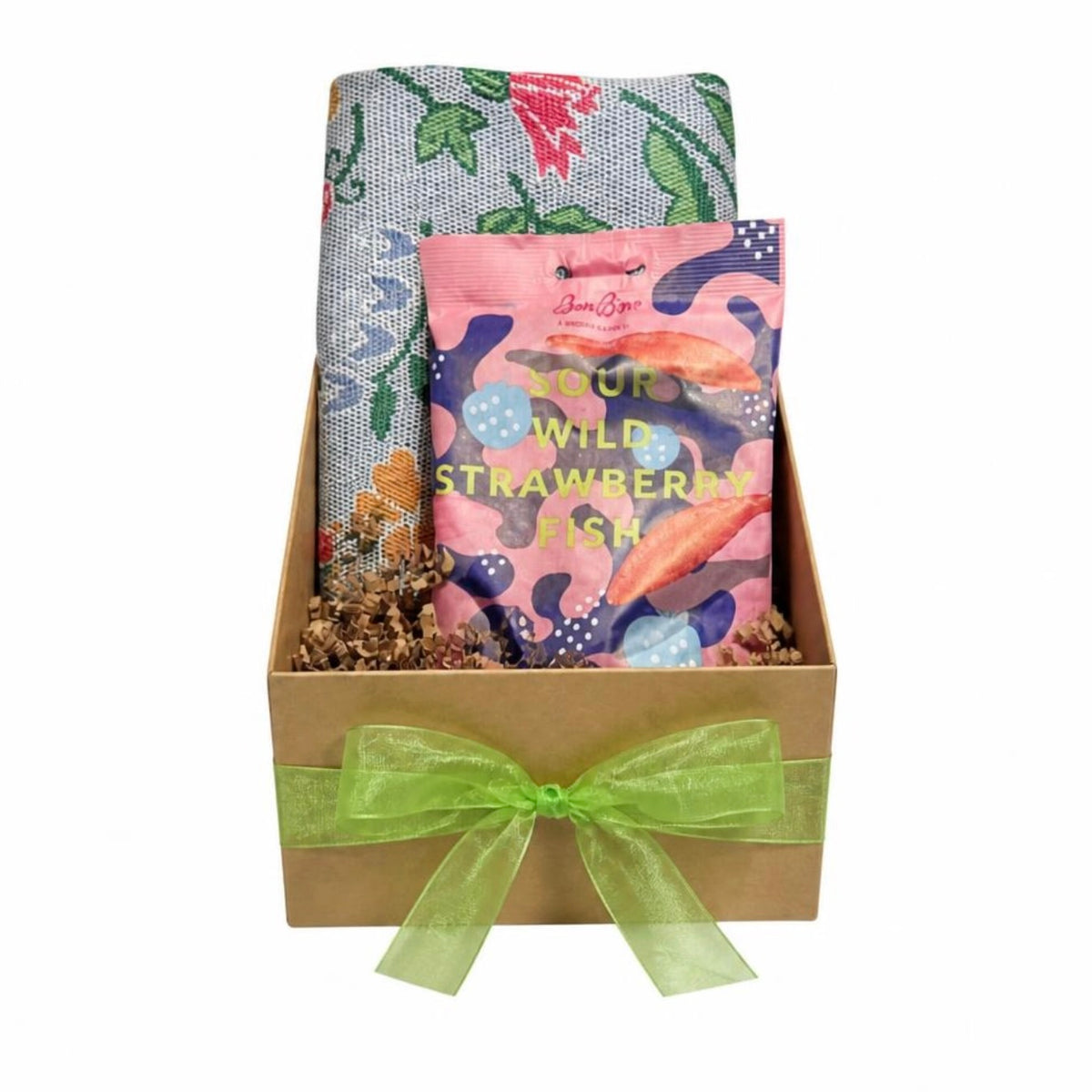 Swedish Gift With A Tea Towel & Swedish Candy