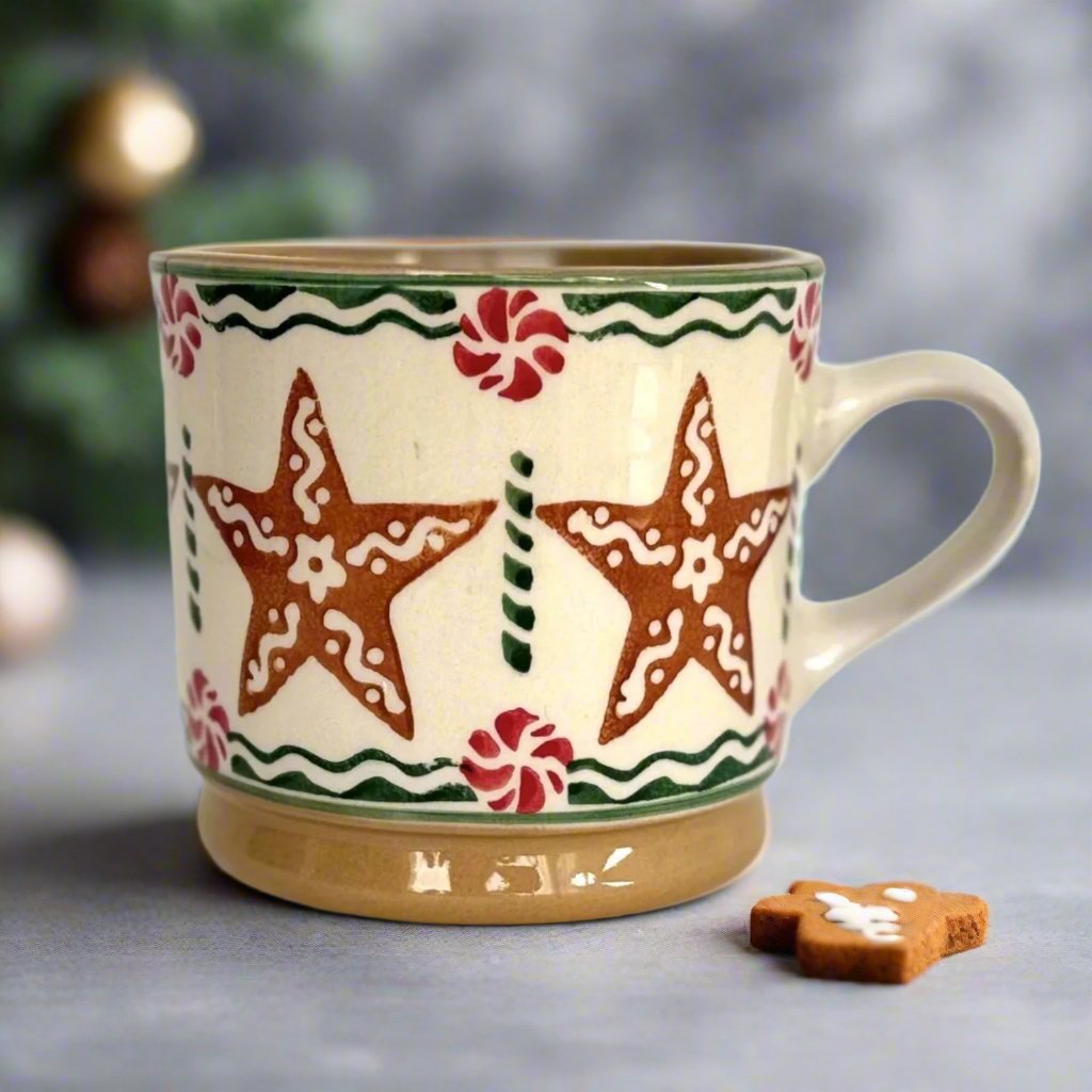 Nicholas Mosse Limited Edition Gingerbread Star Large Mug 2024