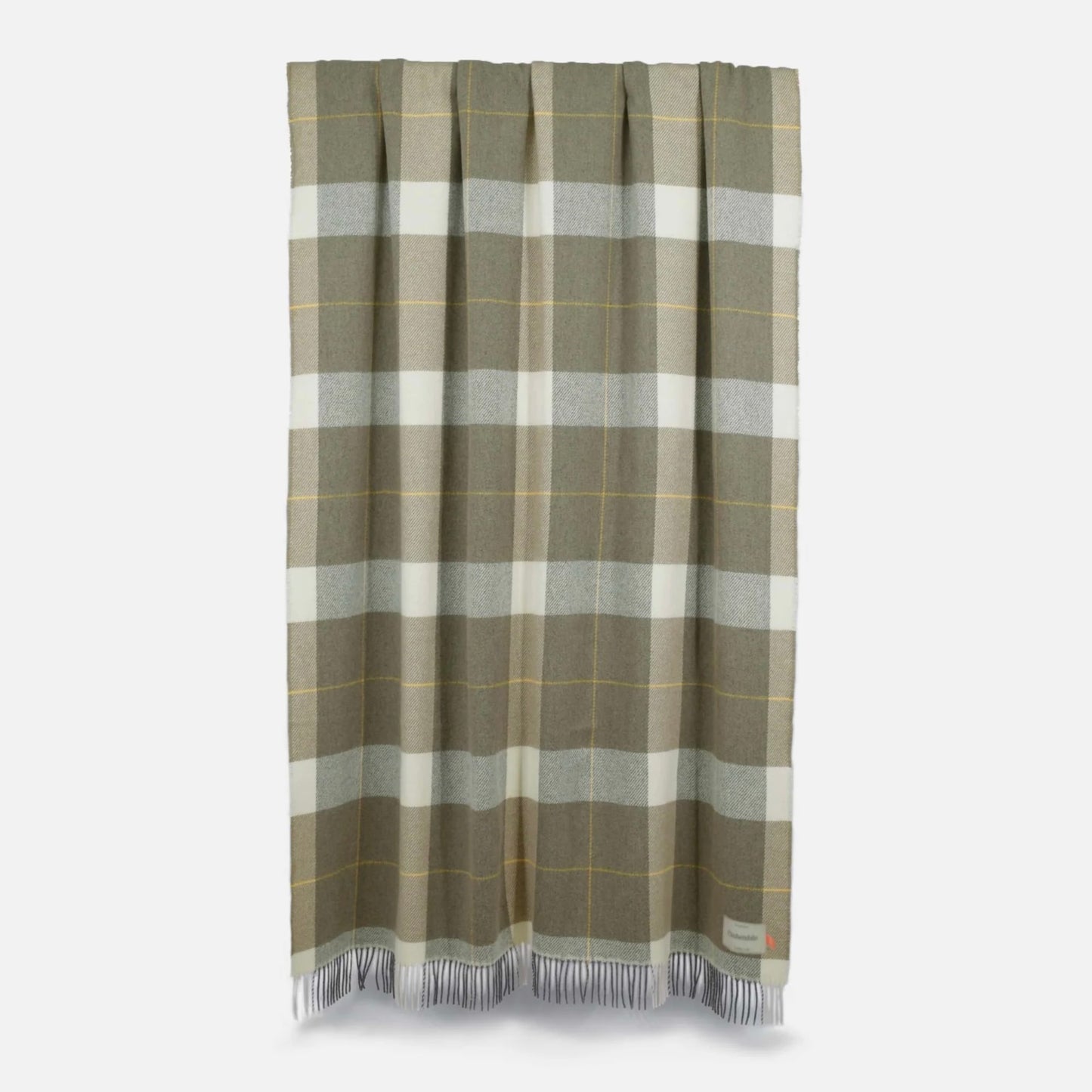 Cushendale Glynn Lambswool Throw Blanket Large - Loam