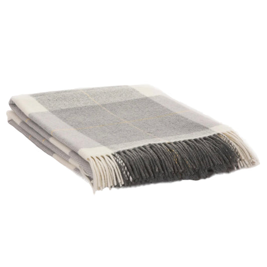 Steel Glynn Lambswool Large Throw