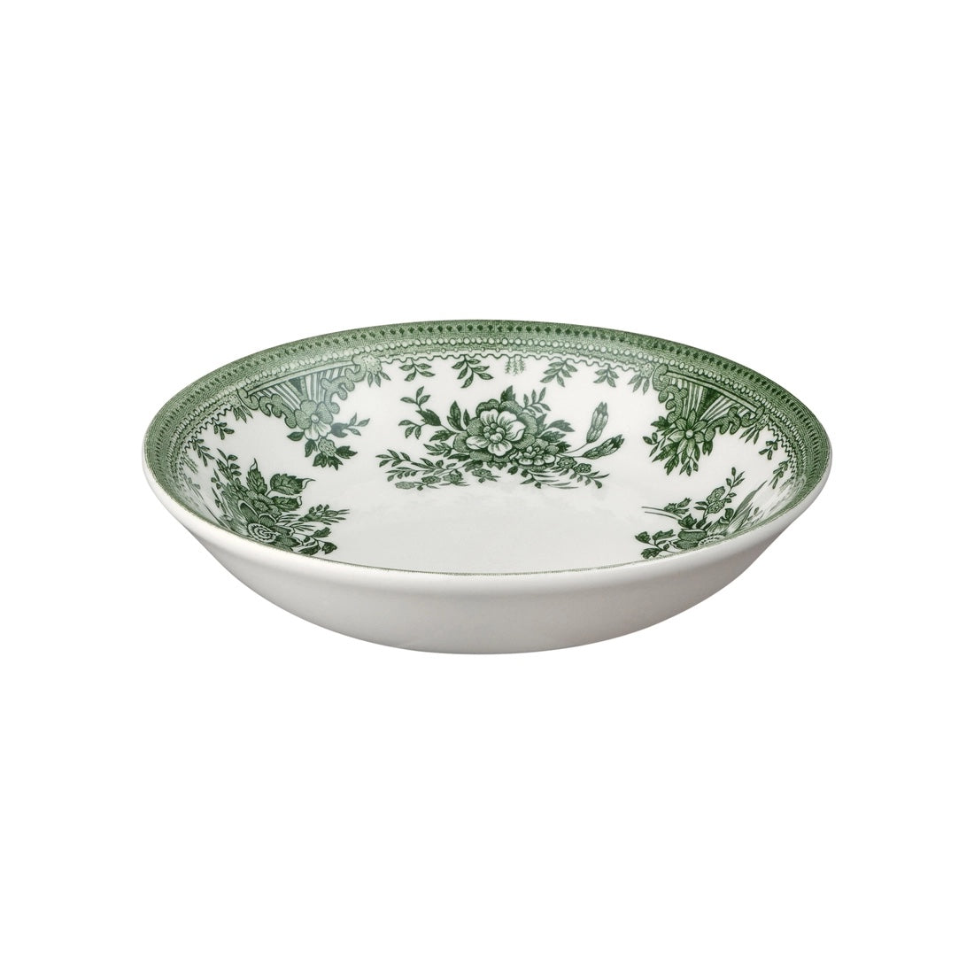 Green Asiatic Pheasants Butter Pat Dish