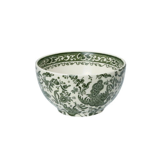 Burleigh Green Regal Peacock Mini Footed Bowl