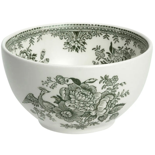 Green Asiatic Pheasants Mini Footed Bowl