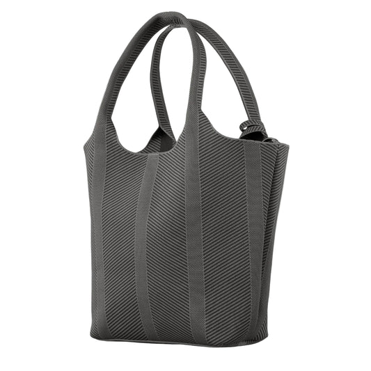 Ilse Jacobsen Knitted Bag - Black/Gun Metal