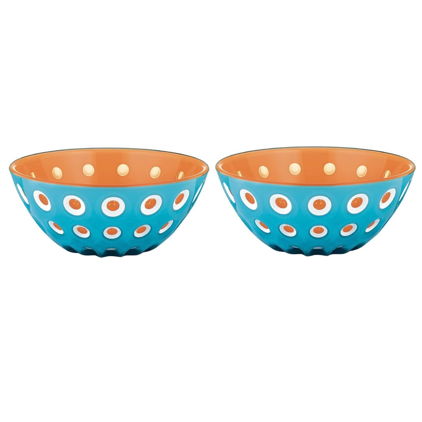 Guzzini Blue/Orange Le Murrine Set/2 Small Bowls - Organic Plastic