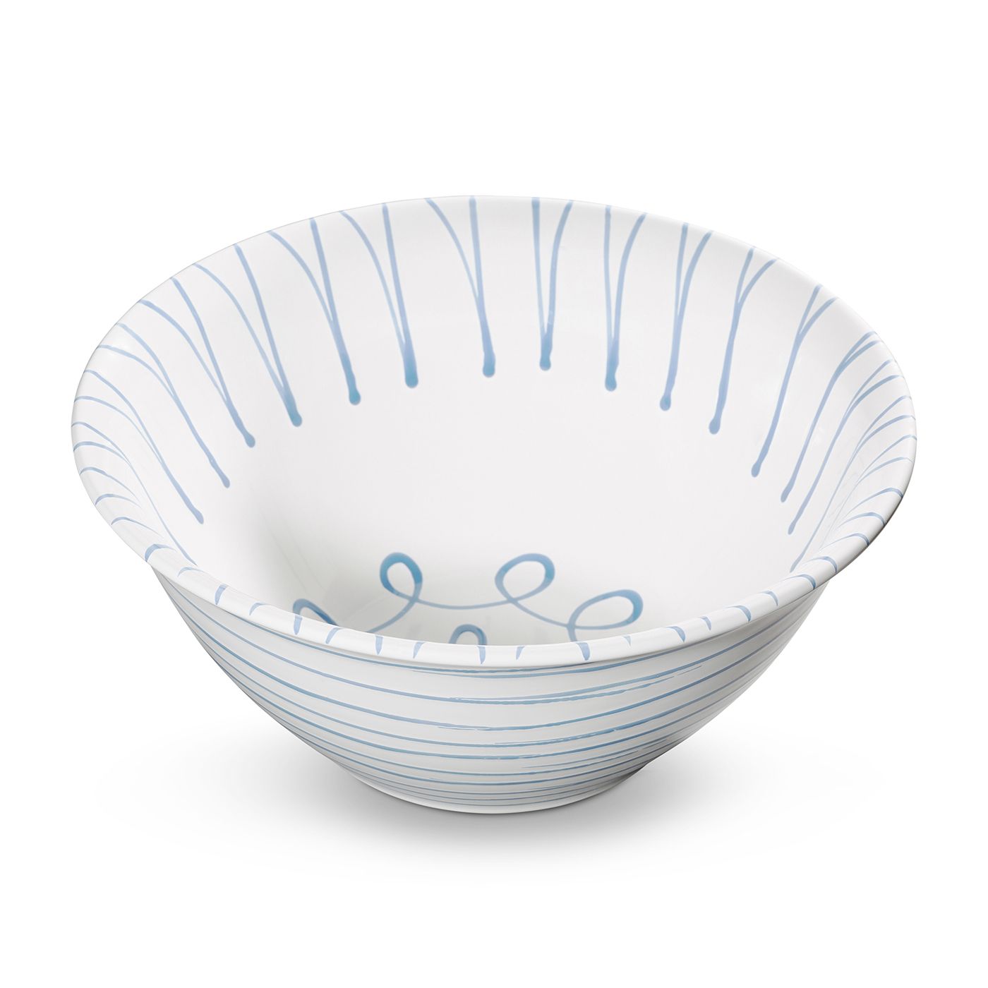 Dizzy Blue Classic Salad Bowl 13"