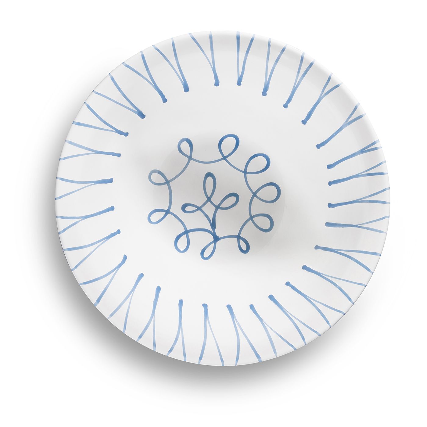 Dizzy Blue Classic Salad Bowl 13"