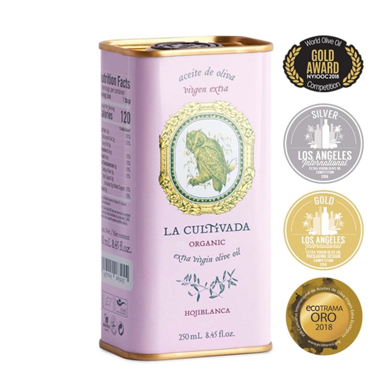 Hojiblanca Pink Organic Extra Virgin Olive Oil- Spain