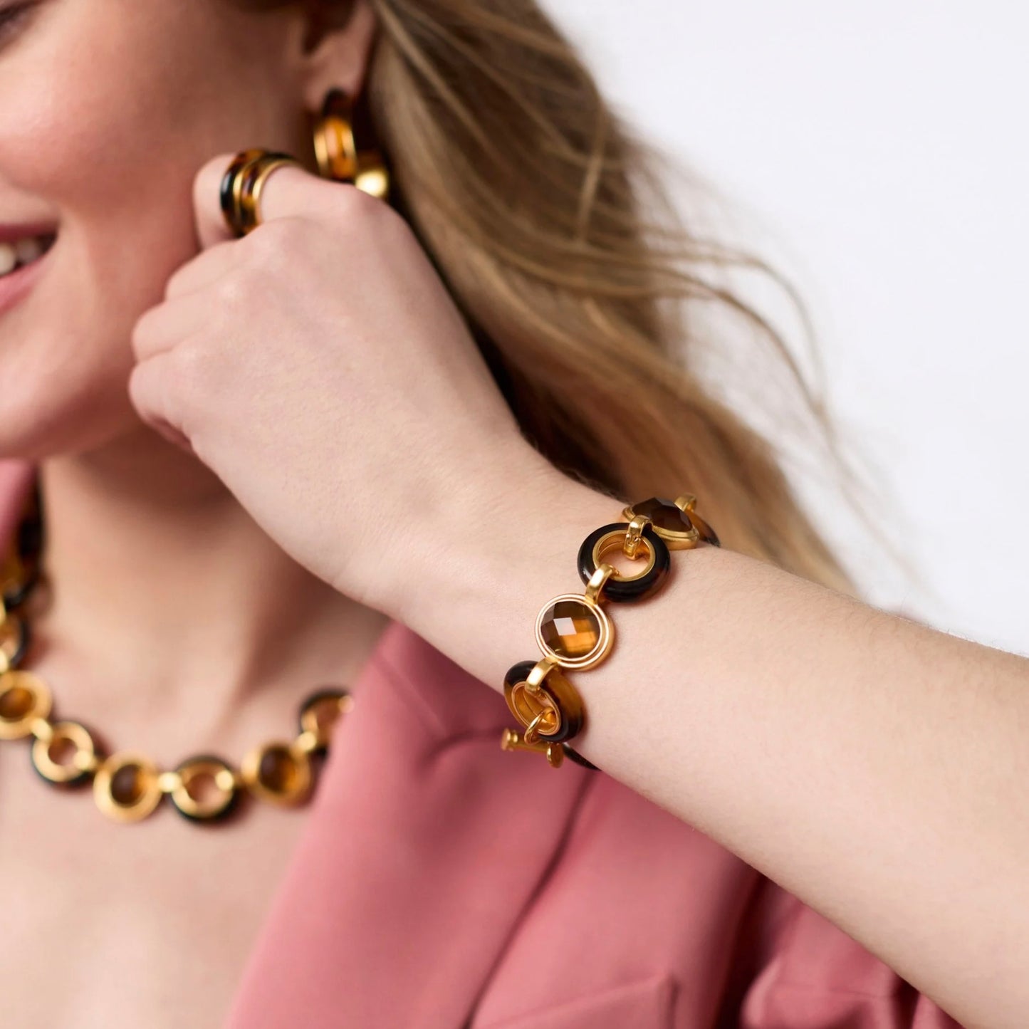 Julie Vos Carnaby Stone Bracelet - Tortoiseshell