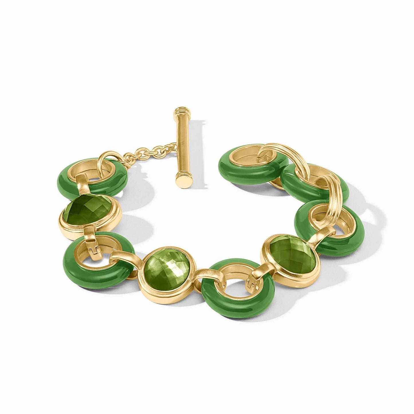 Julie Vos Carnaby Stone Bracelet - Palmetto Green
