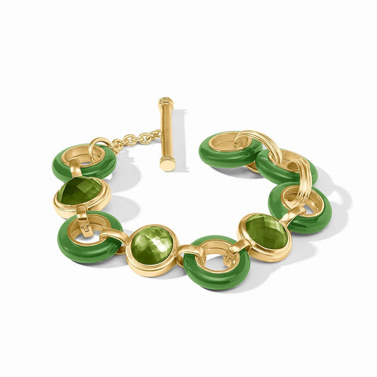 Julie Vos Carnaby Stone Bracelet - Palmetto Green
