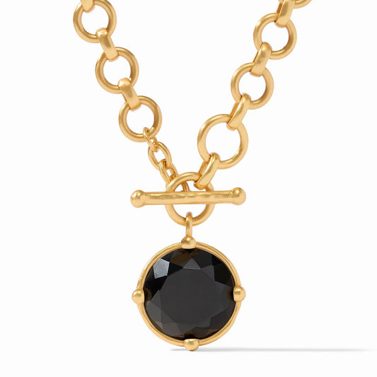 Julie Vos Honeybee Demi Necklace - Obsidian Black