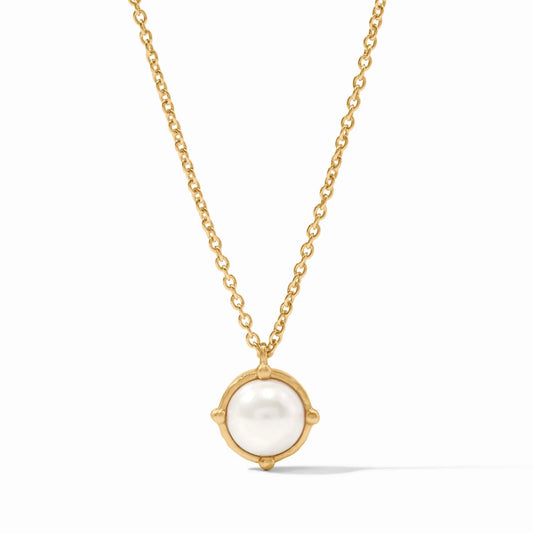 Julie Vos Honeybee Solitaire Necklace - Pearl