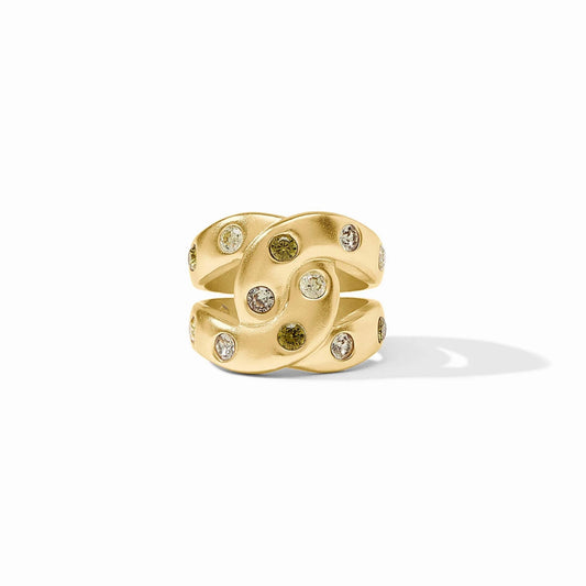 Julie Vos Rainbow Infinity Ring - Shades of Jade Size 8