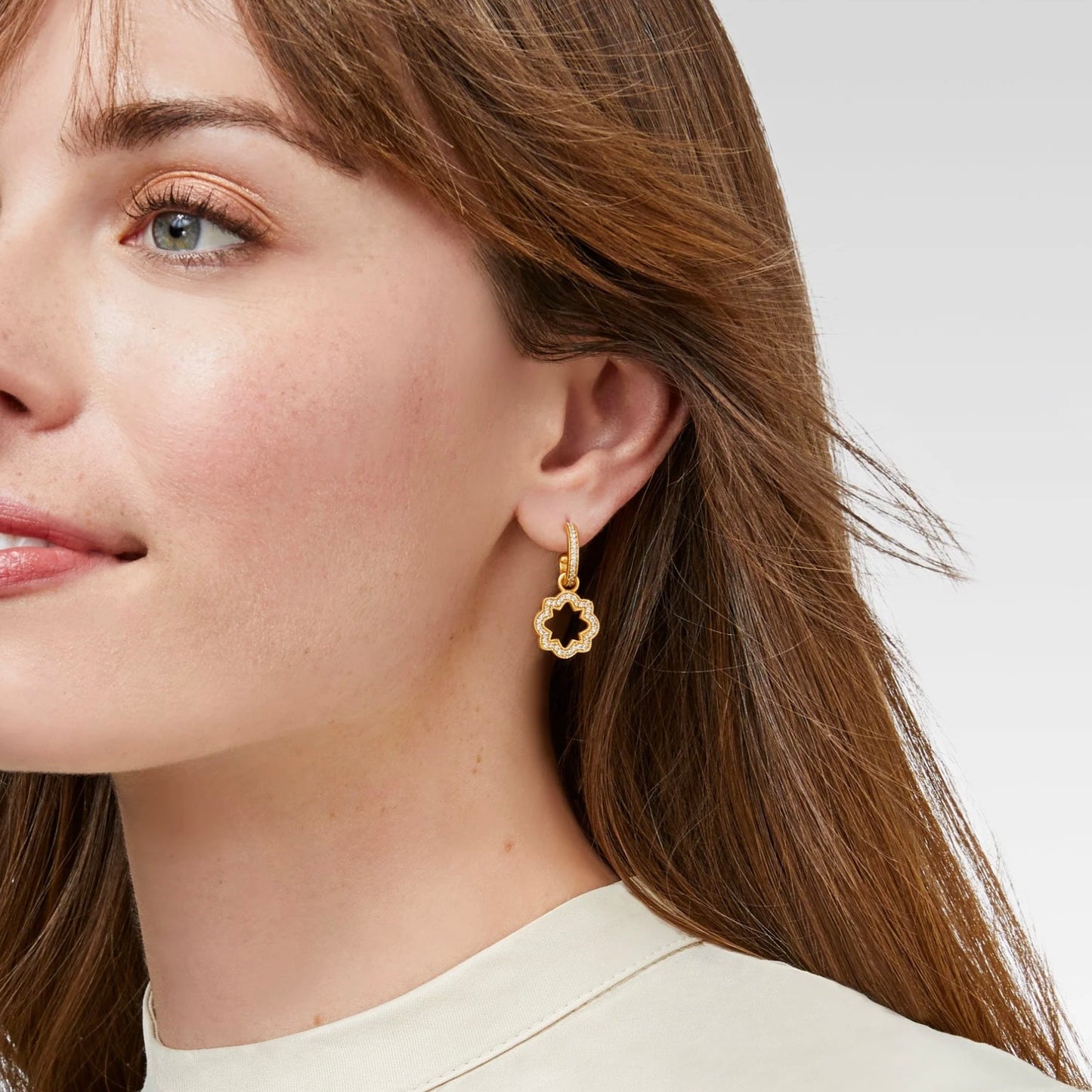 Julie Vos Odette Hoop & Charm Earring