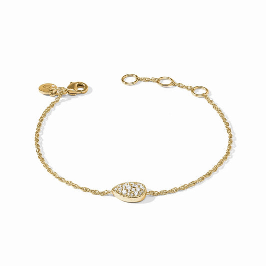 Julie Vos Pavé Teardrop Delicate Bracelet - Cubic Zirconia