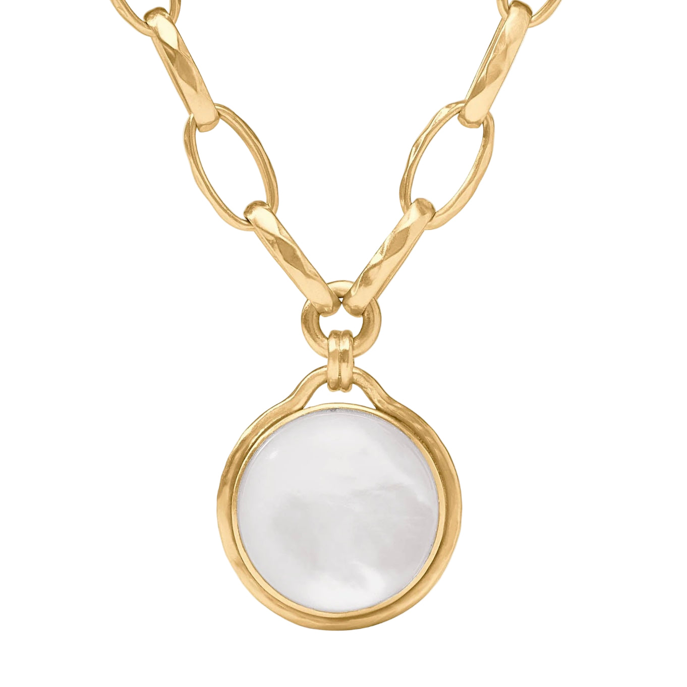 Julie Vos Solara Statement Necklace - Iridescent Clear Crystal