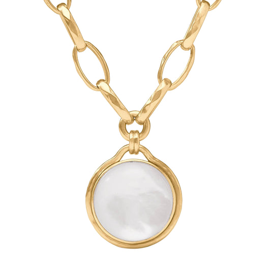 Julie Vos Solara Statement Necklace - Iridescent Clear Crystal