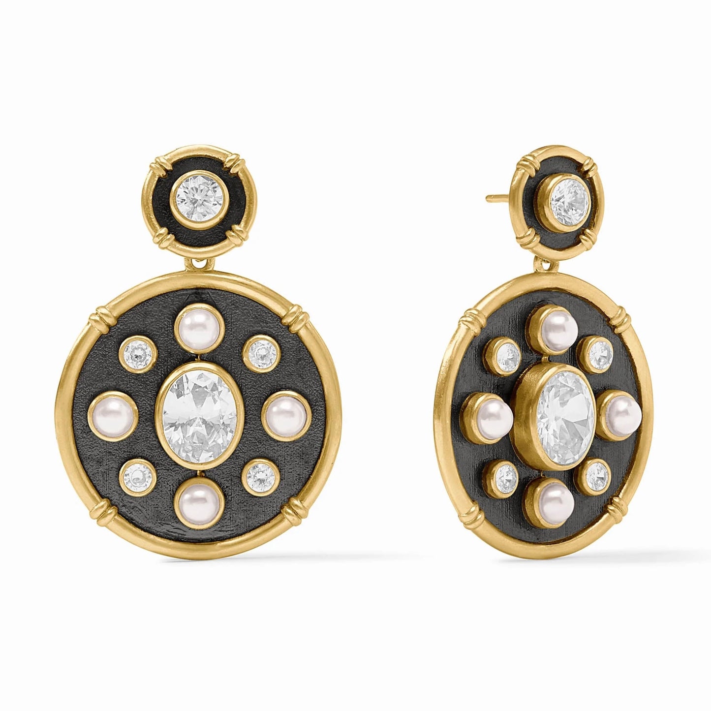 Julie Vos Tribeca Statement Earring - Cubic Zirconia