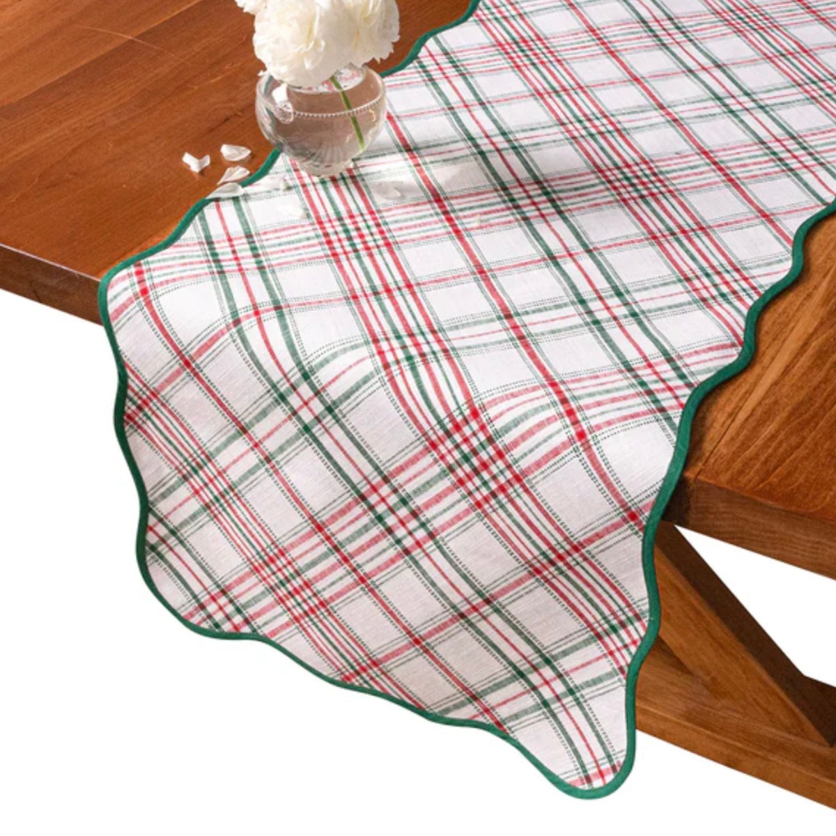 Merry Tartan 18" x 90" Runner - Red/Green