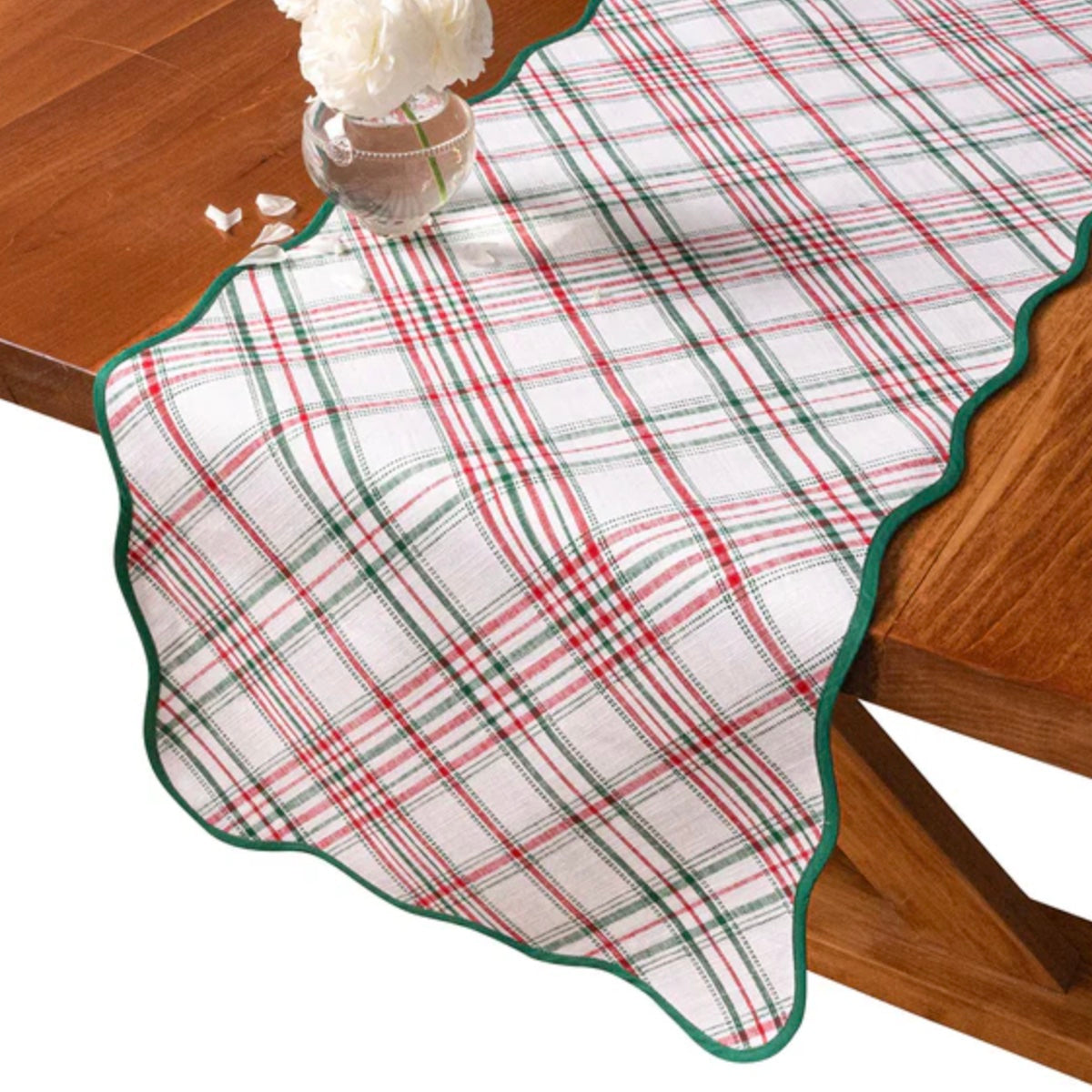 Merry Tartan 18" x 90" Runner - Red/Green