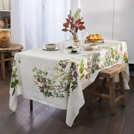 Justine Naturel Linen Tablecloth 61"x102"