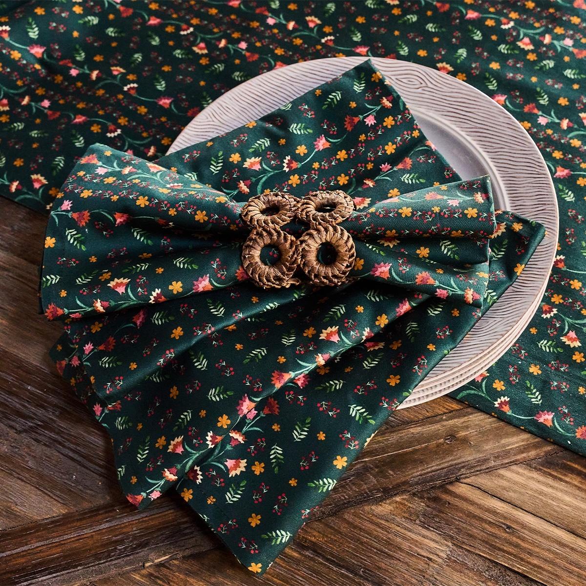 Juliska Klara Napkin Set/4 - Evergreen