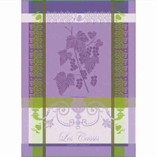 Garnier-Thiebaut Les Cassis Purple Kitchen Towel