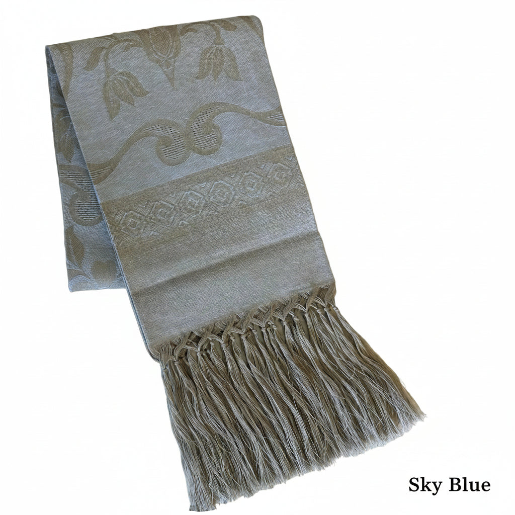 Tessitura Pardi Damasco Rustica 100% Linen Large (Bath) Towel with Fringe