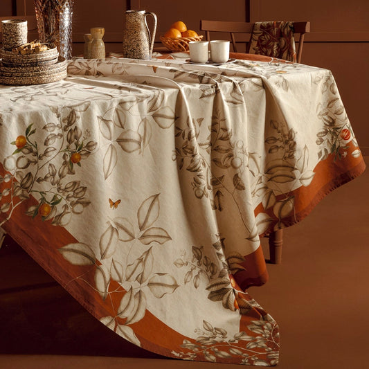 Mandarines Rouille Tablecloth