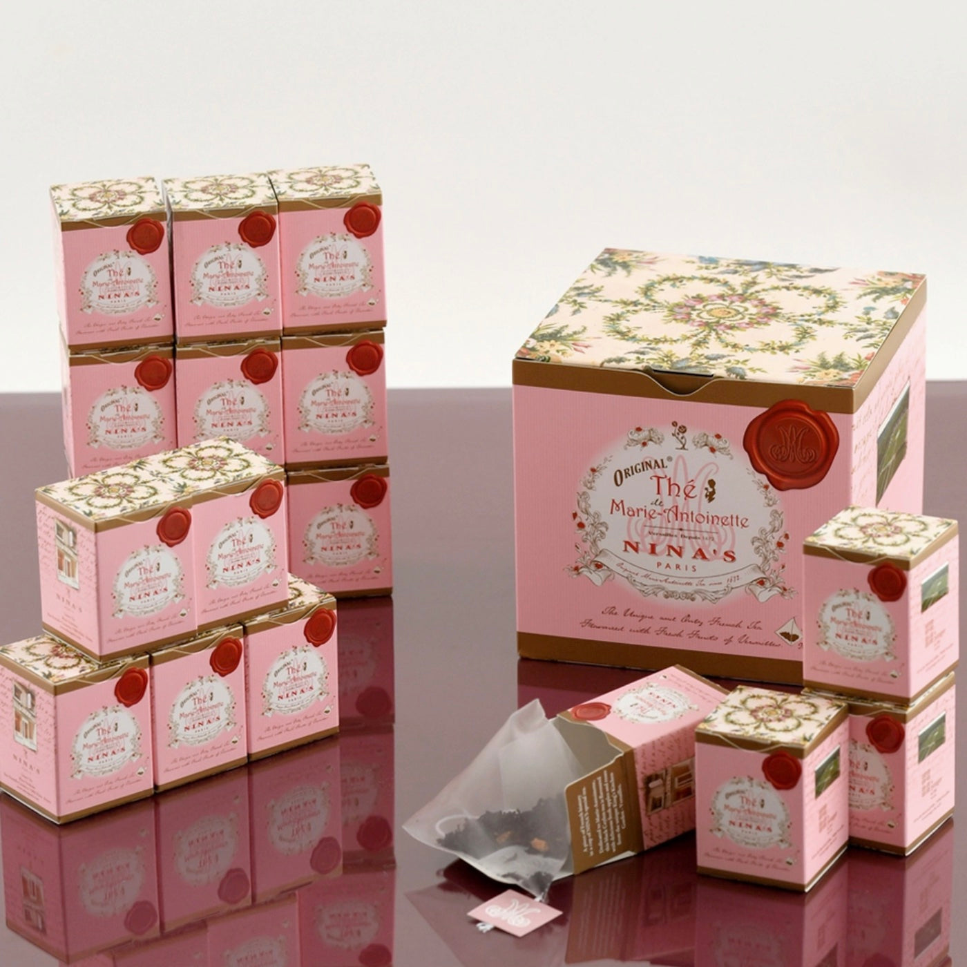 Marie Antoinette Single Tea Boxes 18ct