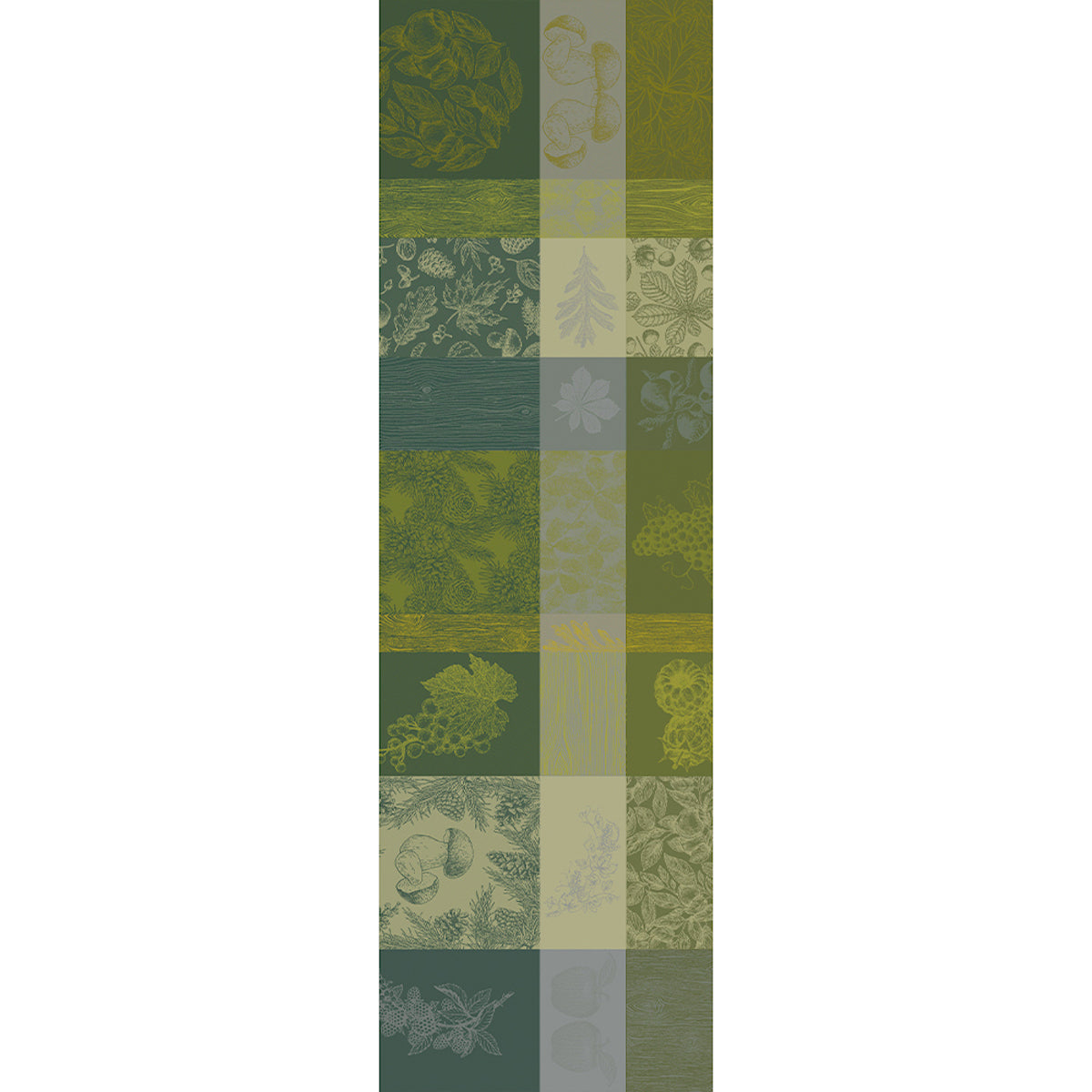 Mille Bois D'Automne Mousse Cotton Table Runner
